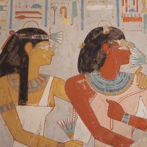 TT45: Djehuty and his mother receiving offerings